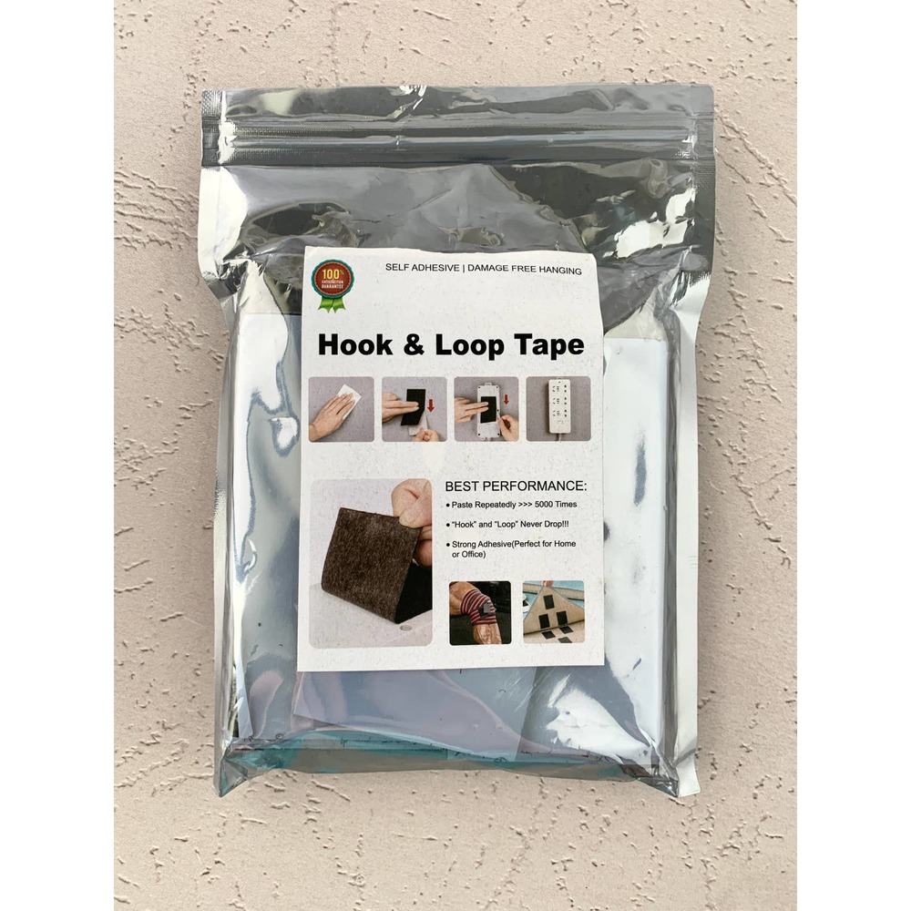 Hook and Loop Tape - Velcro - Black - Adhesive Back